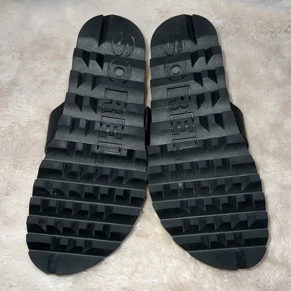 Sorel Women's Roaming Buckle Slide Sandal, Black, sz 6 - Picture 3 of 6